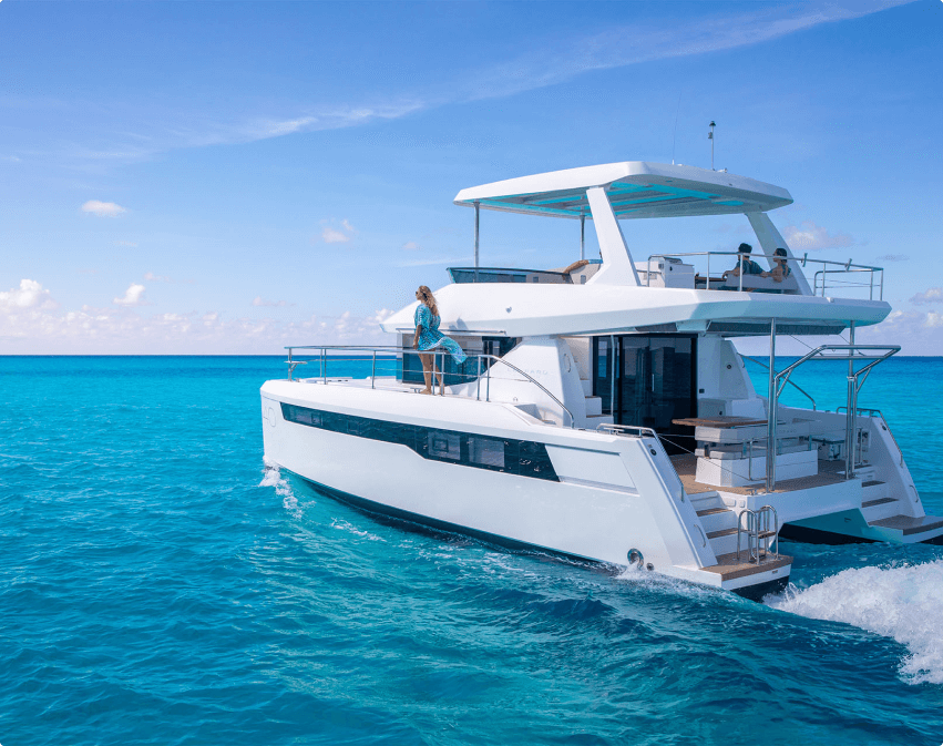 small cruising power catamarans