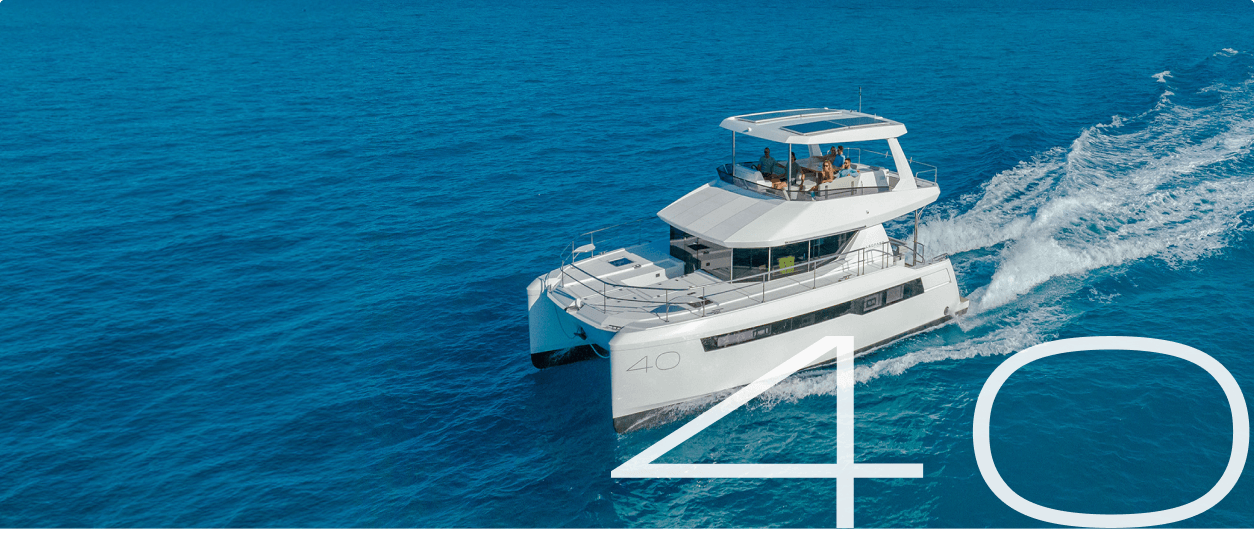 best 40 foot power catamaran