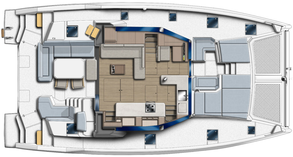 Leopard 46 Layout option 2 open