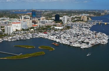 Palm Beach Boat Show Aerial